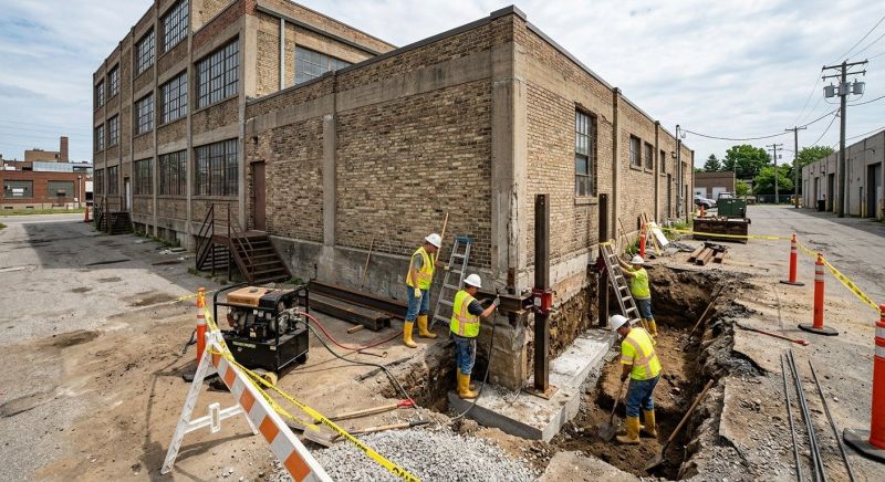 Building Foundation Repair in Woods Cross, UT