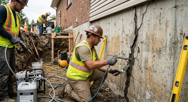 Cracked Foundation Repair in Bountiful, UT