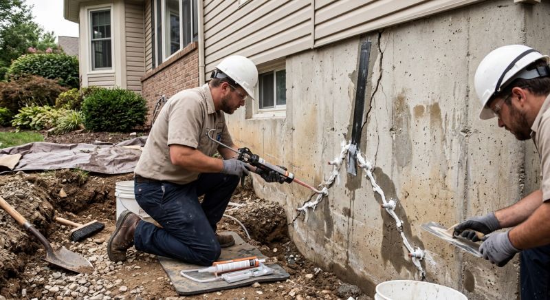 Cracked Foundation Repair in Centerville, UT