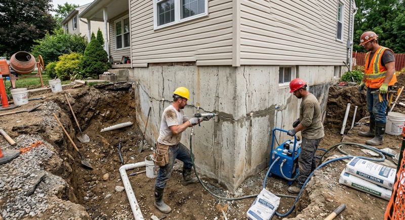 Cracked Foundation Repair in Midvale, UT