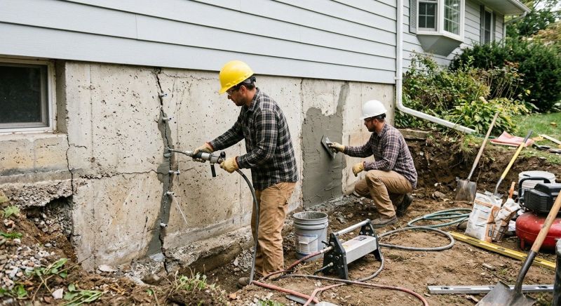 Cracked Foundation Repair in Orem, UT