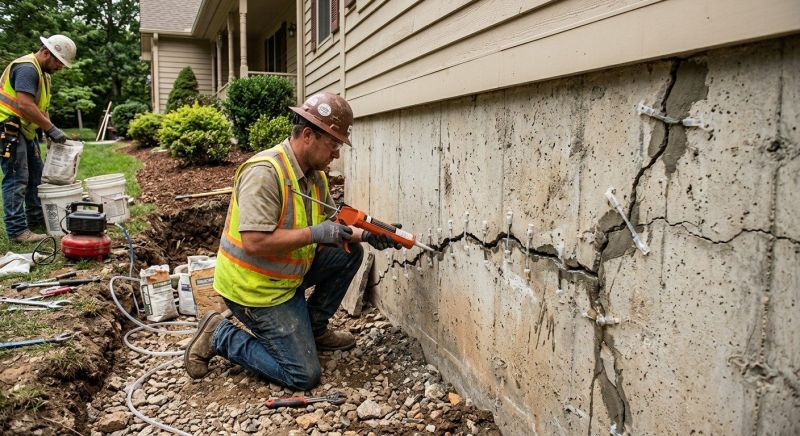 Cracked Foundation Repair in South Jordan, UT