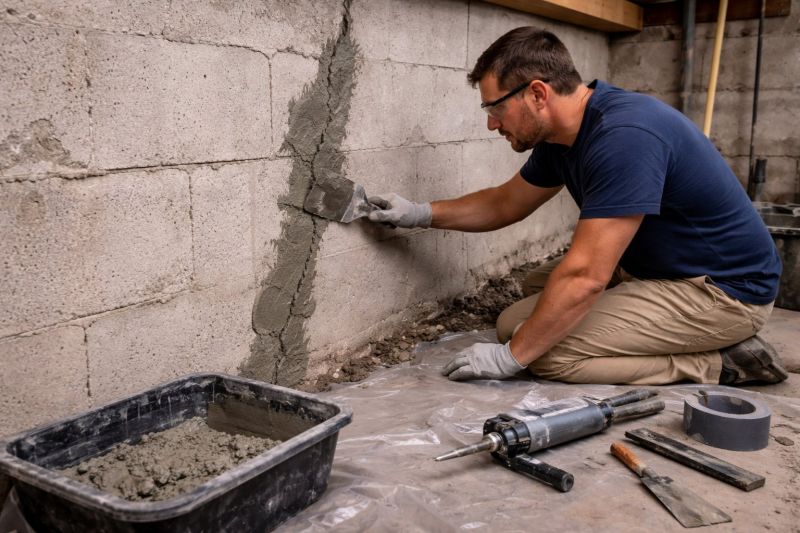 Foundation Crack Repair in Summit County, UT