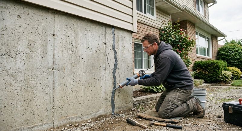 Foundation Crack Sealing in Sandy, UT
