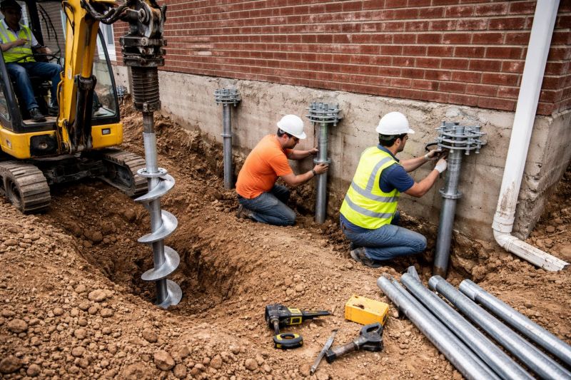 Helical Piers Installation in Sandy, UT