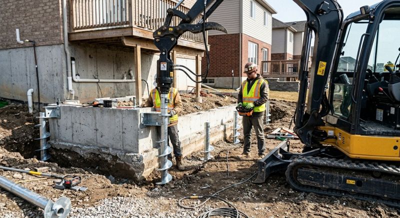 Helical Piers Installation in Sandy, UT