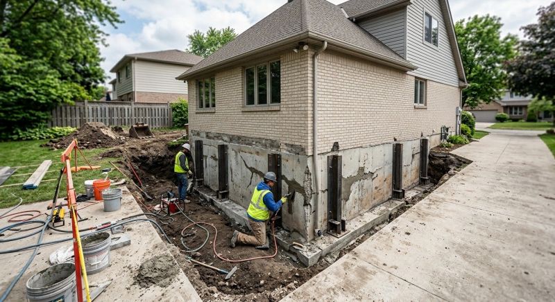 Sinking Foundation Repair in Lehi, UT
