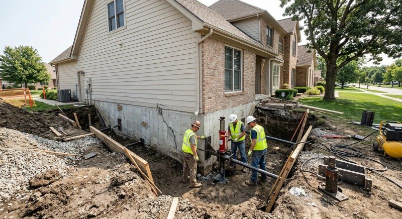 Sinking Foundation Repair in Midway, UT