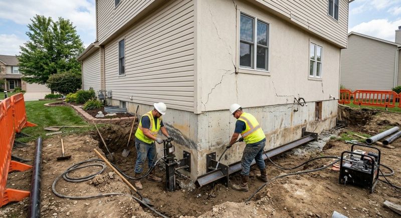 Sinking Foundation Repair in Summit County, UT